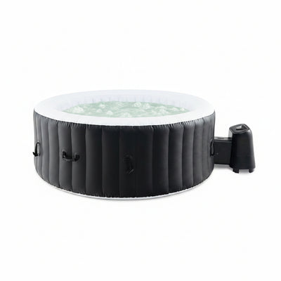 4-6 Person Round Inflatable Hot Tub with 130 Air Jets