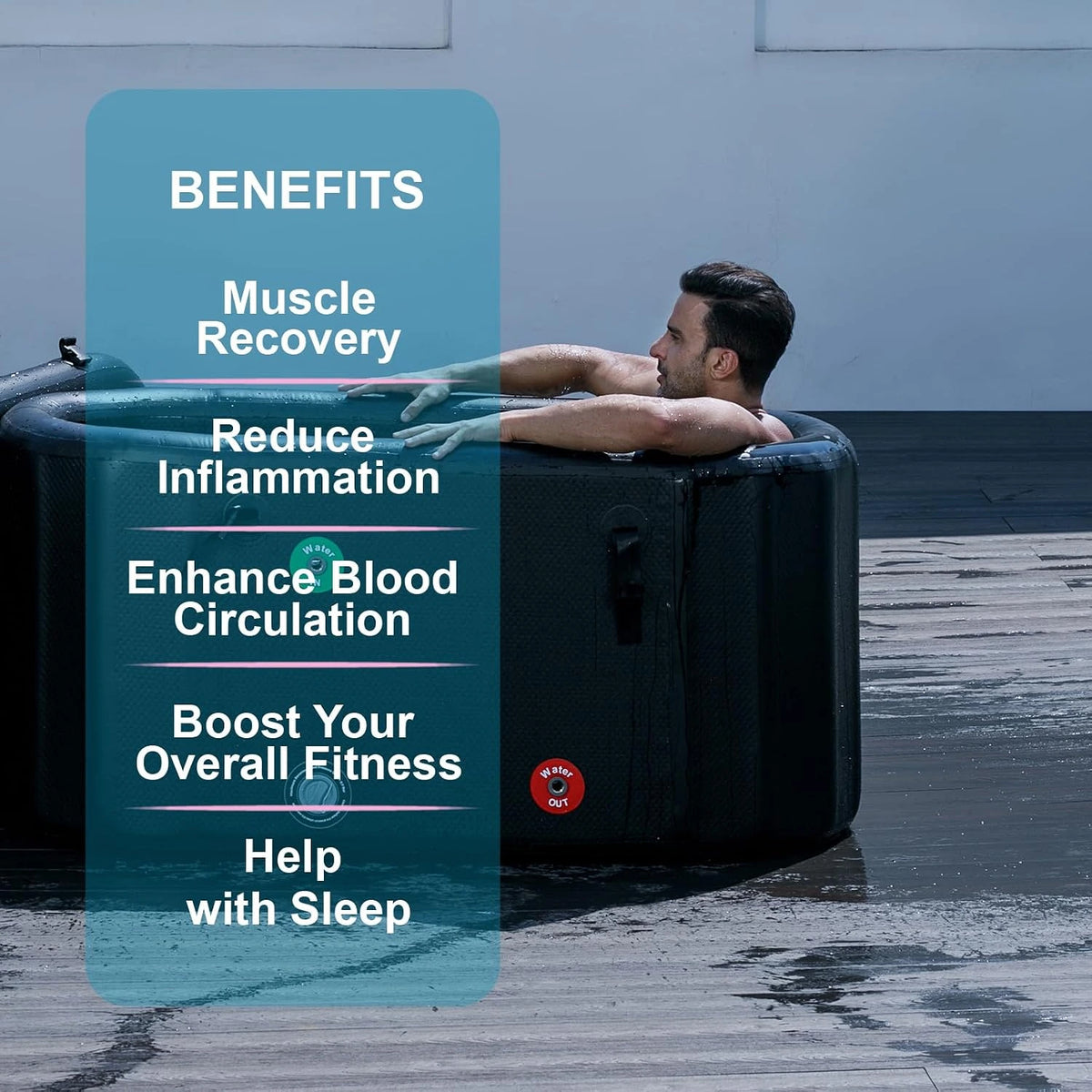 Inflatable Portable Ice Bath Tub, Cold Plunges and Adult Bathing — product view 3