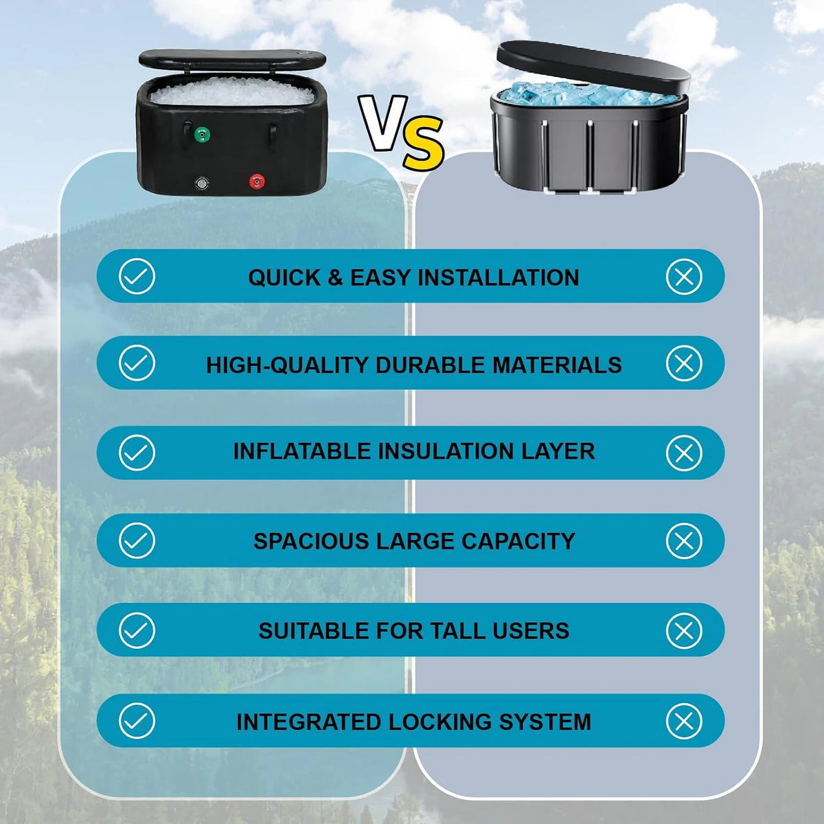 Inflatable Portable Ice Bath Tub, Cold Plunges and Adult Bathing — product view 7